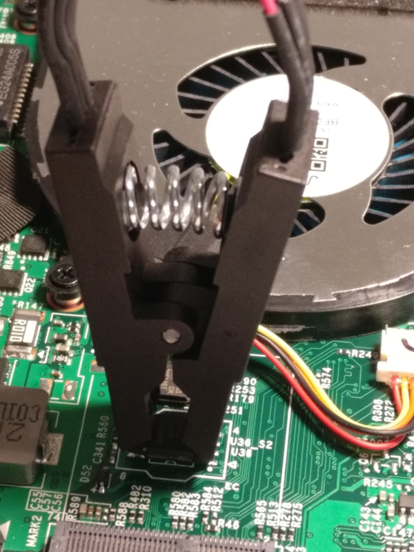 CH341A to the EC flash chip