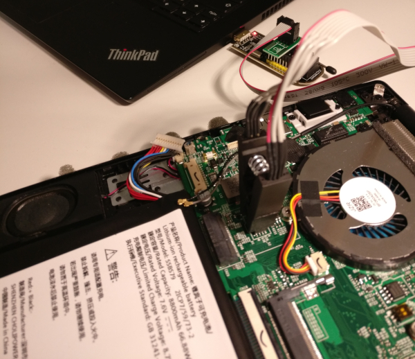 CH341A to the EC flash chip 2