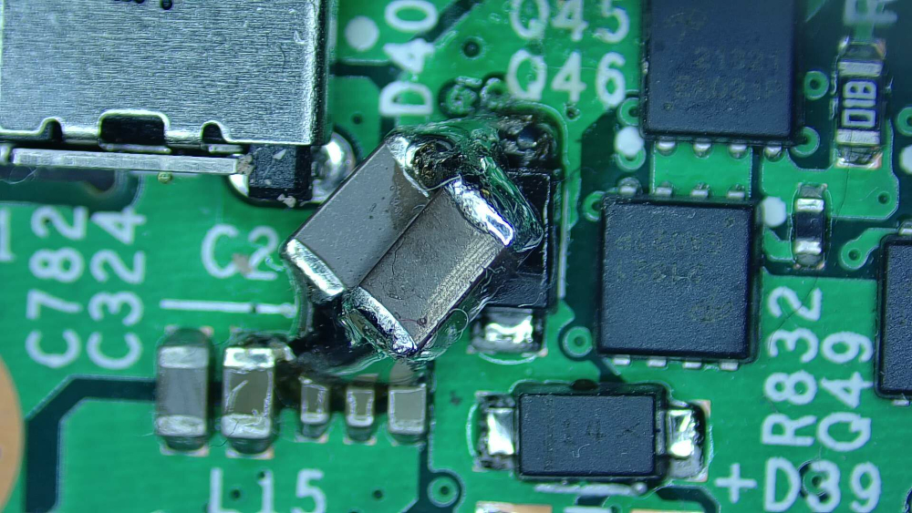 Traces of manual rework